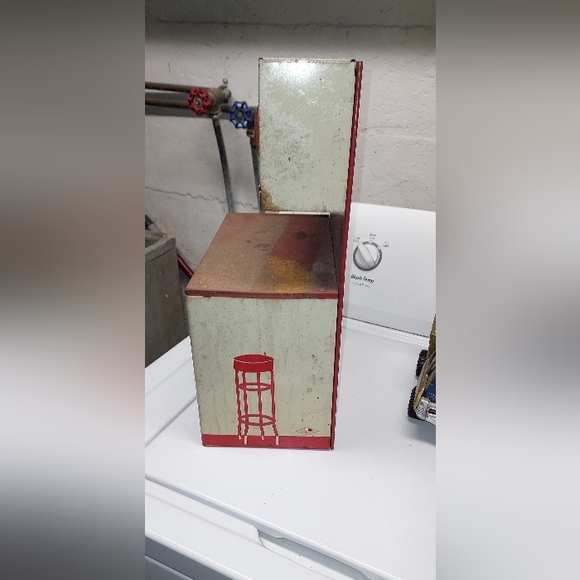 Old metal play stove kitchen - Picture 3 of 4